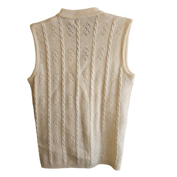 Softwear Vintage Cream Knit Vest - Picture 5 of 7